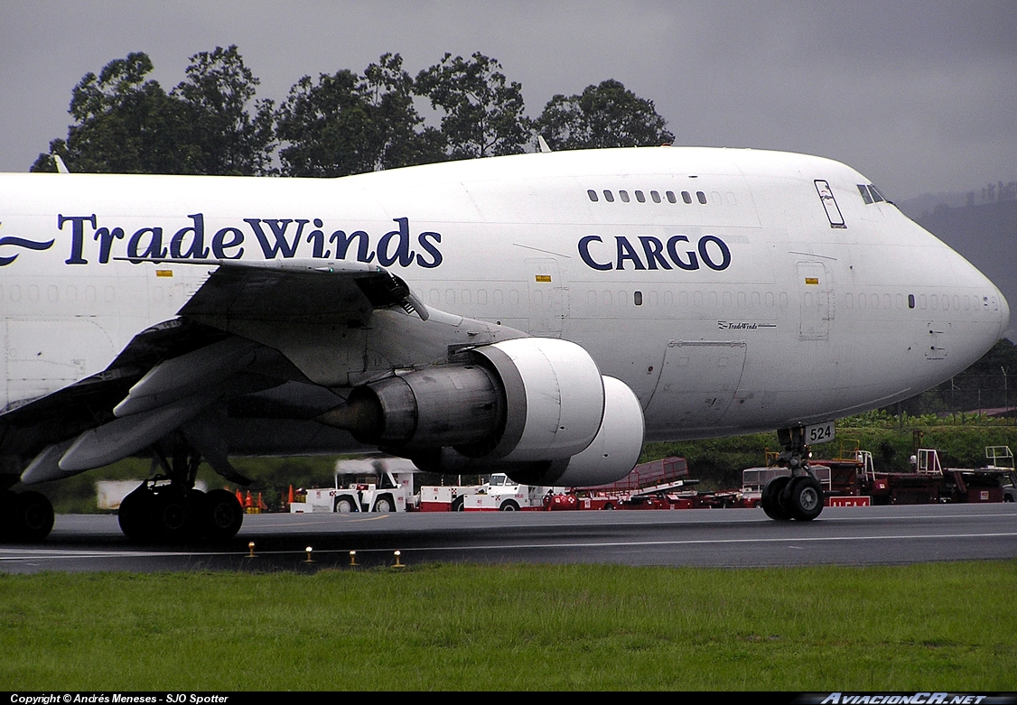 N524UP - Boeing 747-237B(SF) - Tradewinds Airlines