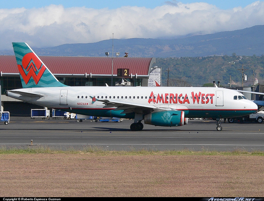 N824AW - Airbus A319-132 - America West