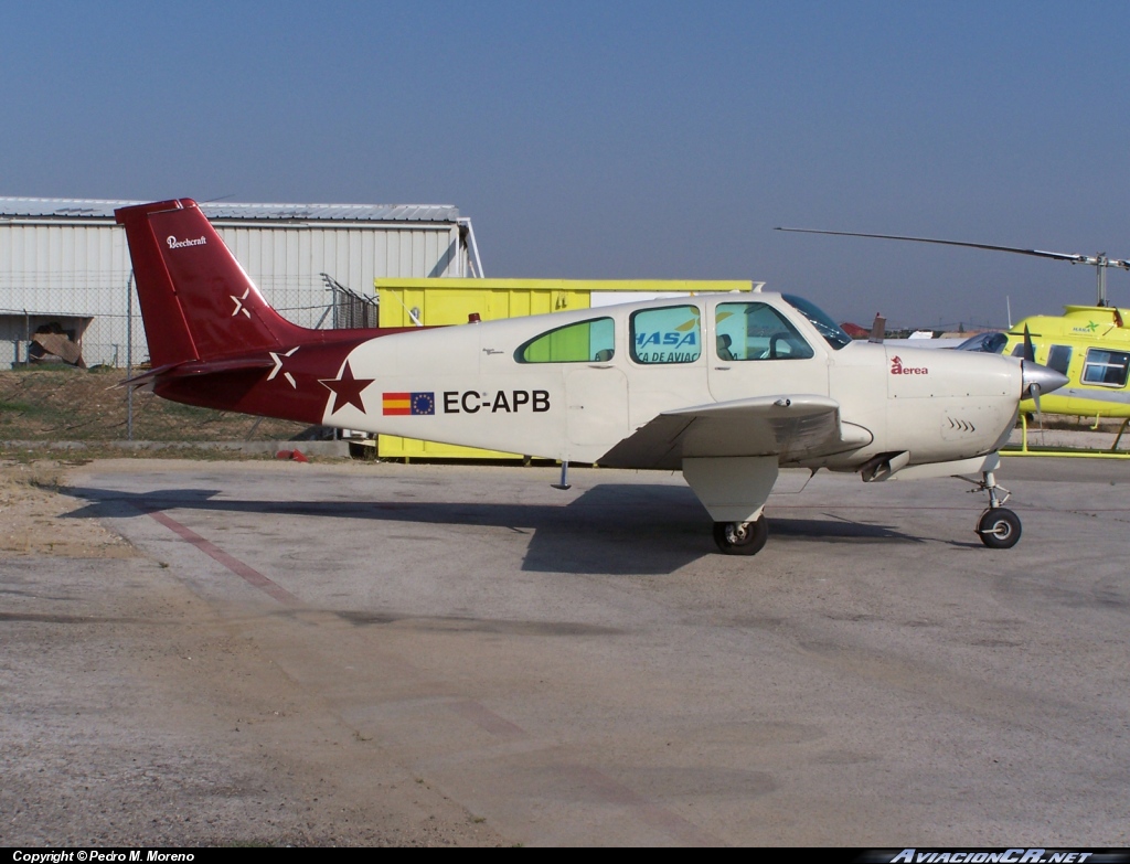 EC-APB - Beech 35-C33-A Debonair - Grupo Aerea