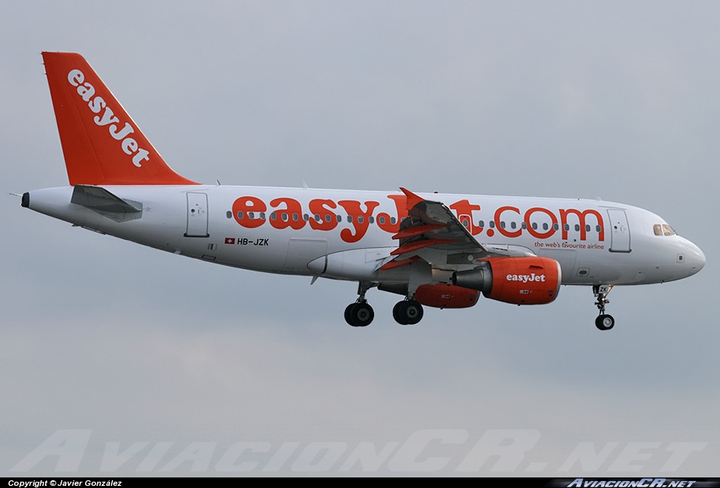 HB-JZK - Airbus A319-111 - EasyJet Airlines