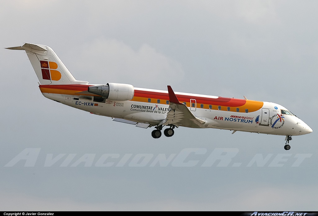 EC-HXM - Bombardier CRJ200ER - Iberia Regional (Air Nostrum)