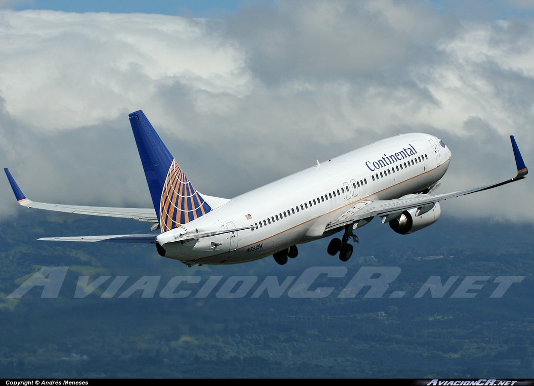 N76288 - Boeing 737-824 - Continental Airlines