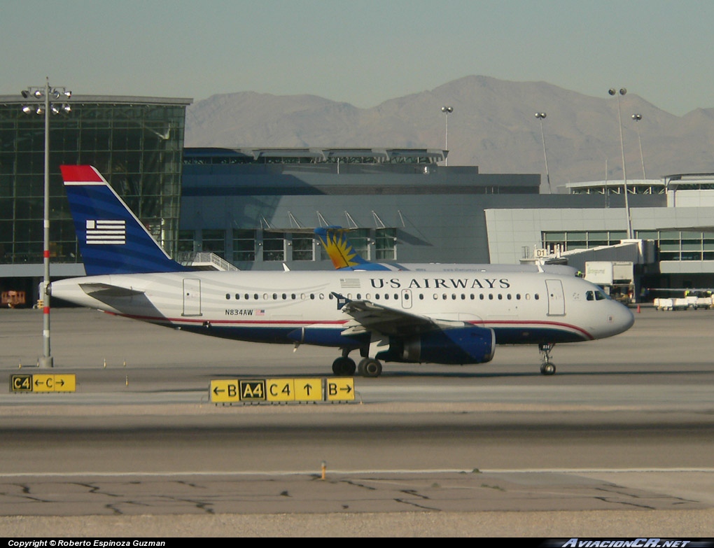 N834AW - Airbus A319-132 - America West