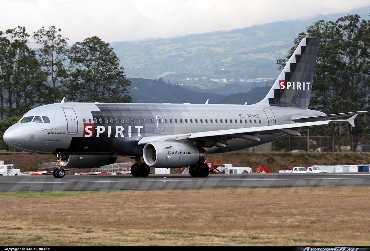 N514NK - Airbus A319-132 - Spirit Airlines