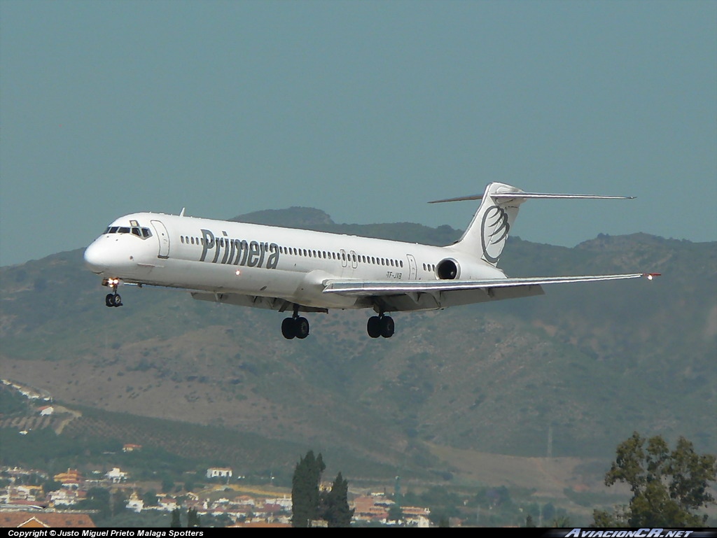 TF-JXB - McDonnell Douglas MD-82 - JetX (Primera)