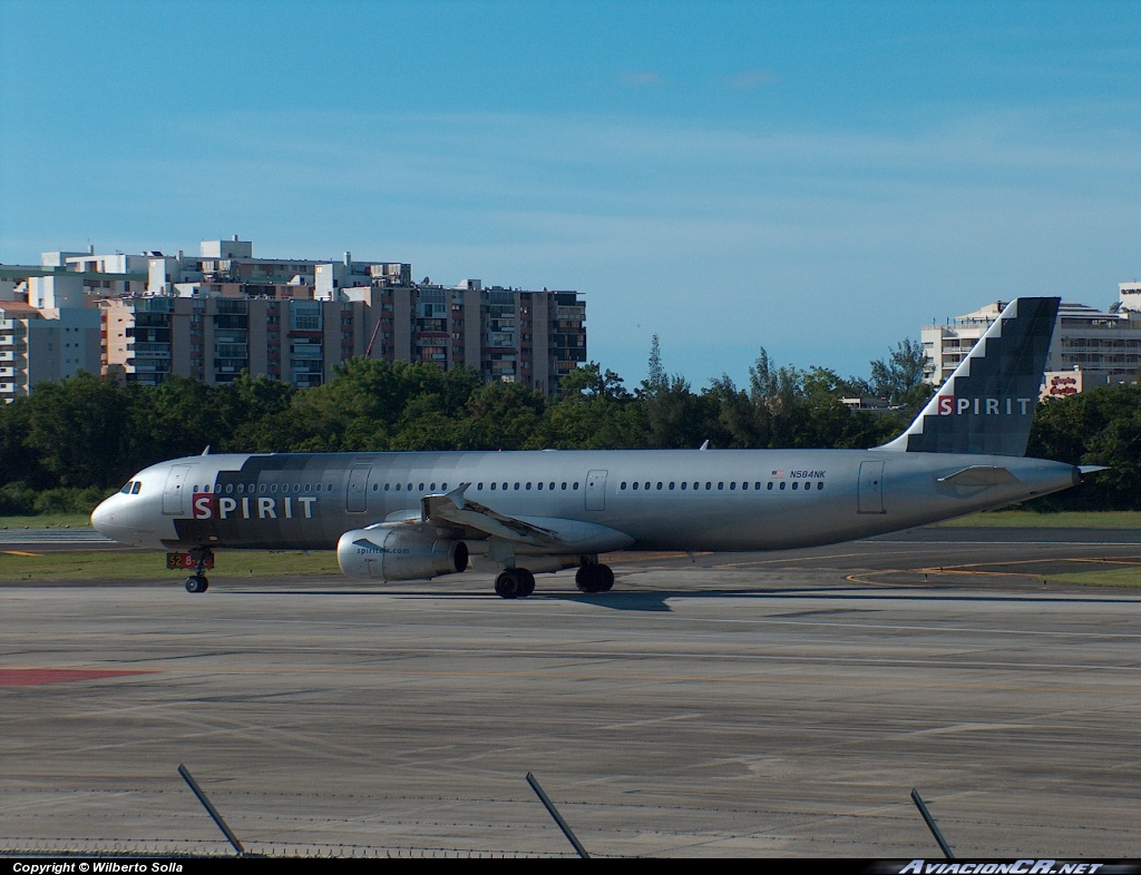 N584NK - Airbus A320-100 - Spirit Airlines