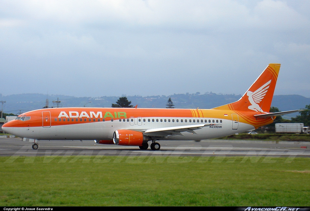 N239DW - Boeing 737-4YO - Adam Air