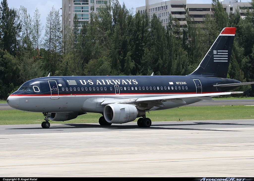 N722US - Airbus A319-100 - US Airways