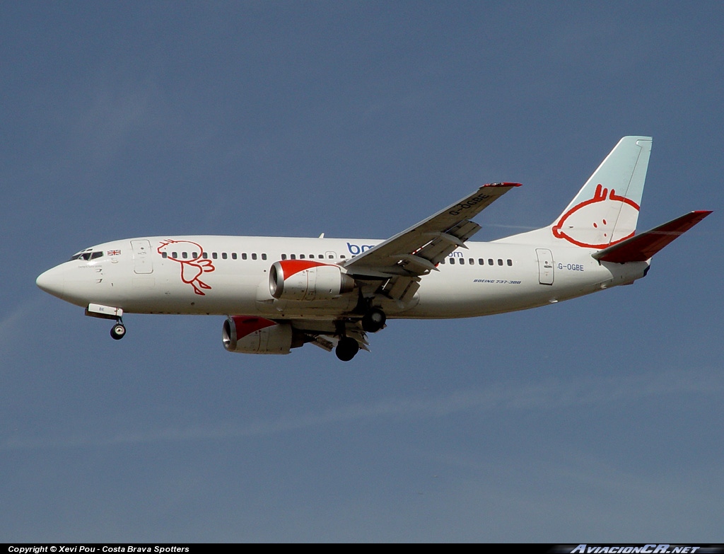 G-OGBE - Boeing 737-3L9 - Bmibaby