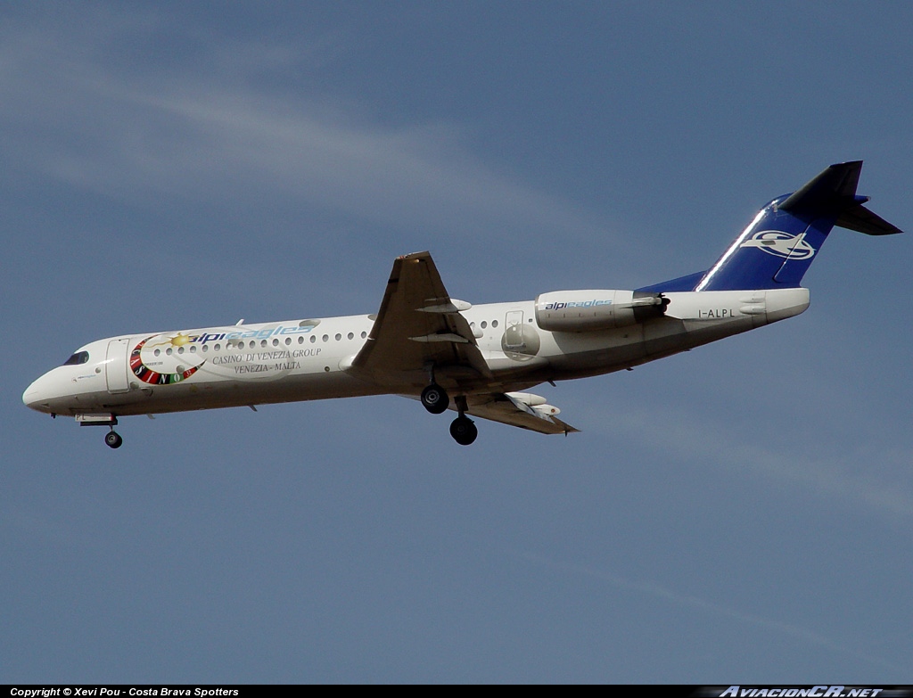 I-ALPL - Fokker 100 - Alpi Eagles