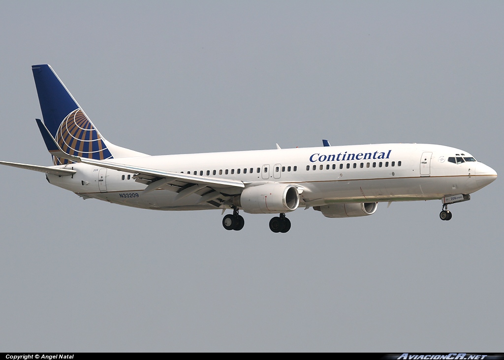 N33209 - Boeing 737-824 - Continental Airlines