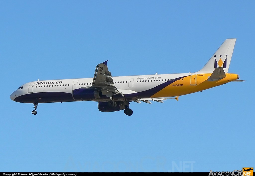 G-OZBM - Airbus A321-231 - Monarch Airlines