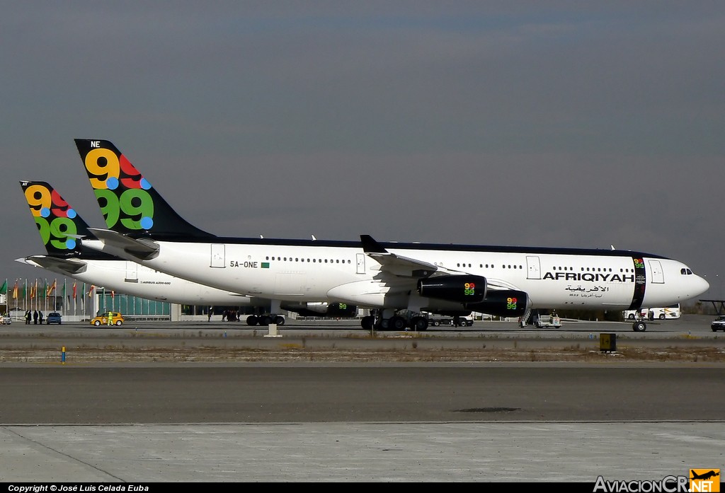 5A-ONE - Airbus A340-213 - Afriqiyah