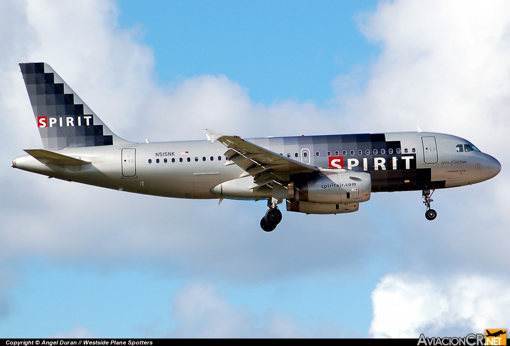 N515NK - Airbus A319-132 - Spirit