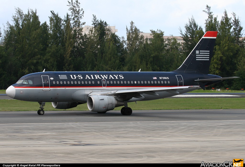 N738US - Airbus A319-100 - US Airways