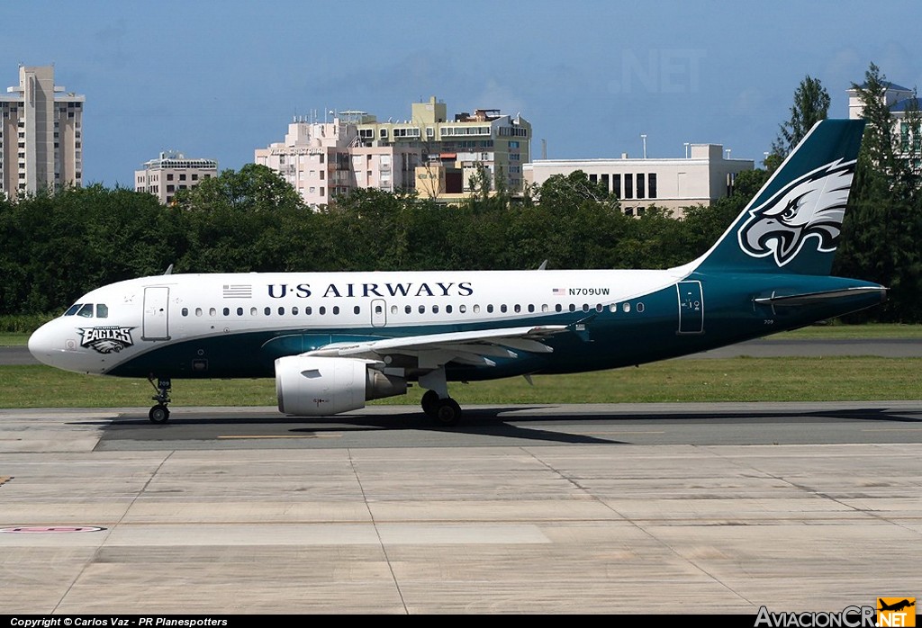 N709UW - Airbus A319-112 - US Airways