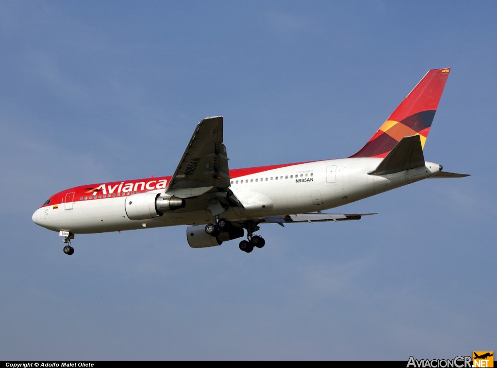 N985AN - Boeing 767-259/ER - Avianca Colombia