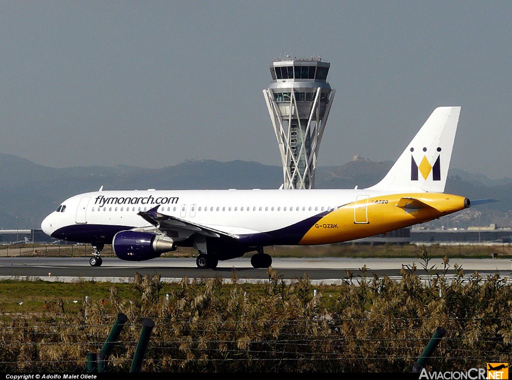 G-OZBK - Airbus A320-214 - Monarch Airlines