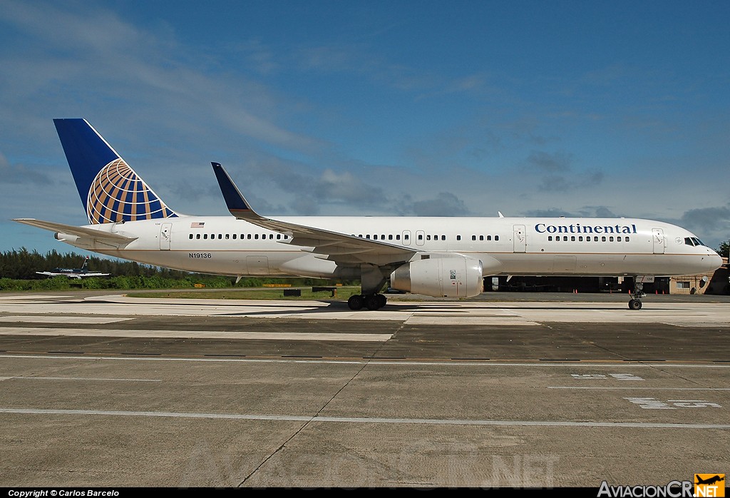 N19136 - Boeing 757-224(ET) - Continental Airlines
