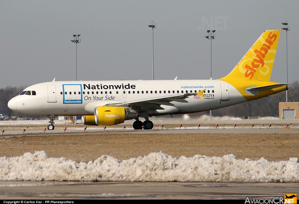 N522VA - Airbus A319-112 - Skybus Airlines