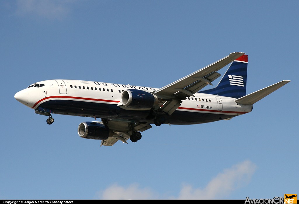 N334AW - Boeing 737-3Y0 - US Airways