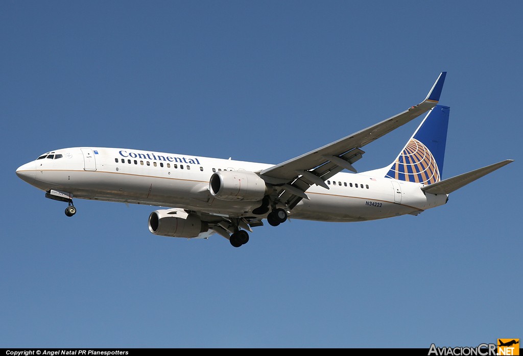 N34222 - Boeing 737-824 - Continental Airlines