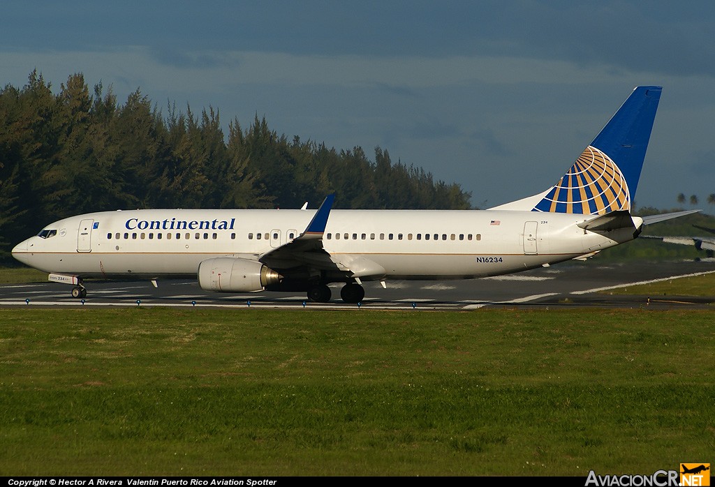 N16234 - Boeing 737-800 (Genérico) - Continental Airlines