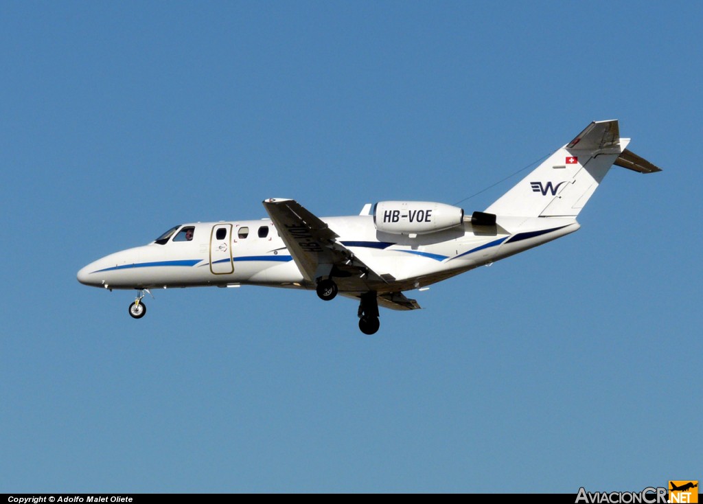 HB-VOE - Cessna 525 CitationJet - Privado