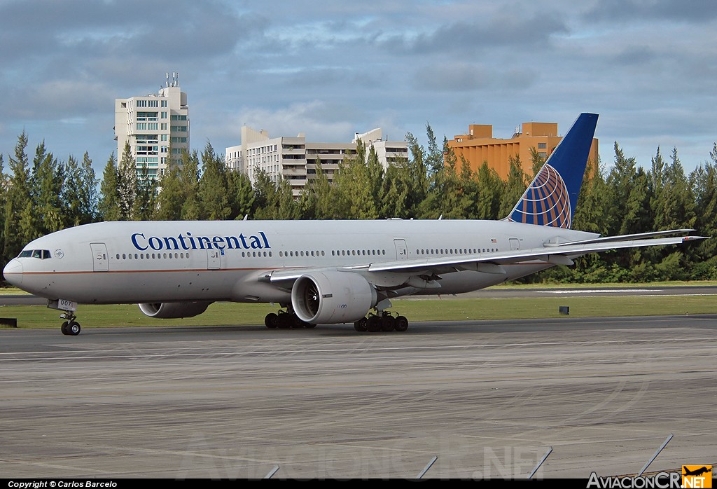 N74007 - Boeing 777-224(ER) - Continental Airlines