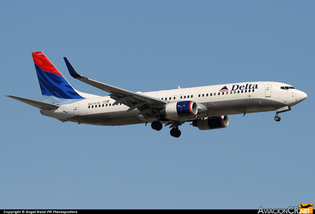 N3747D - Boeing 737-832 - Delta Air Lines