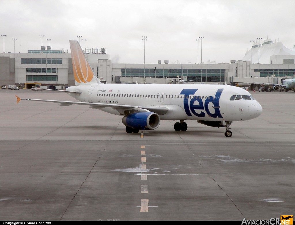 N483UA - Airbus A320-232 - TED