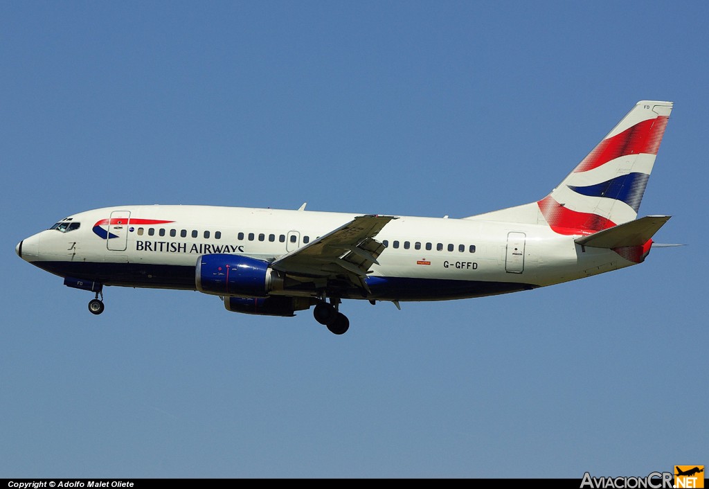 G-GFFD - Boeing 737-59D - British Airways