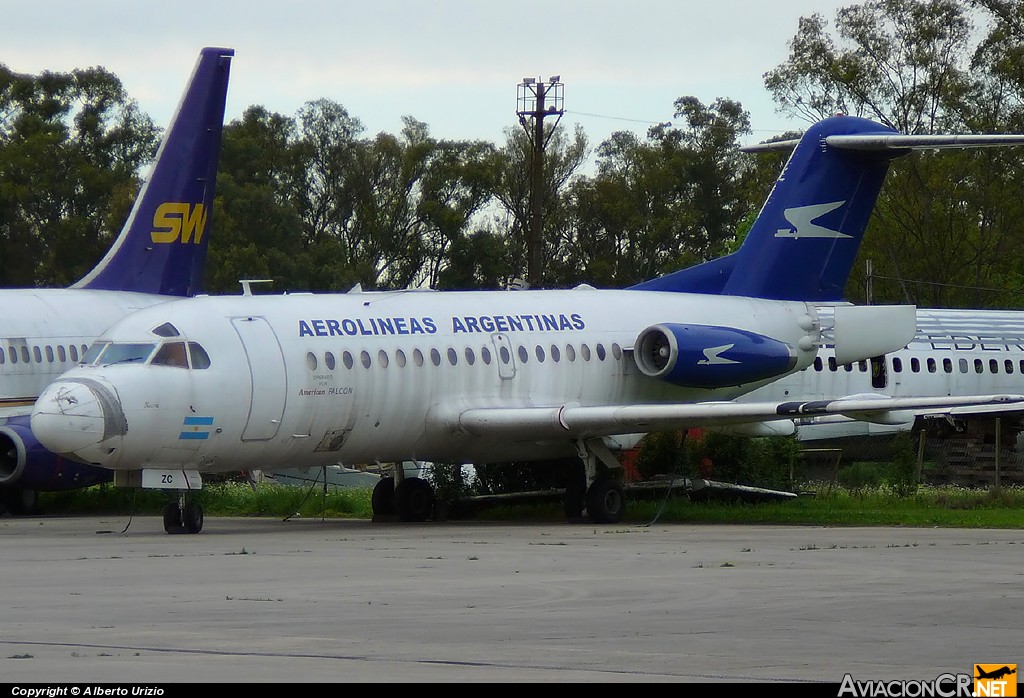 LV-WZC - Fokker F-28-1000 Fellowship - Aerolineas Argentinas