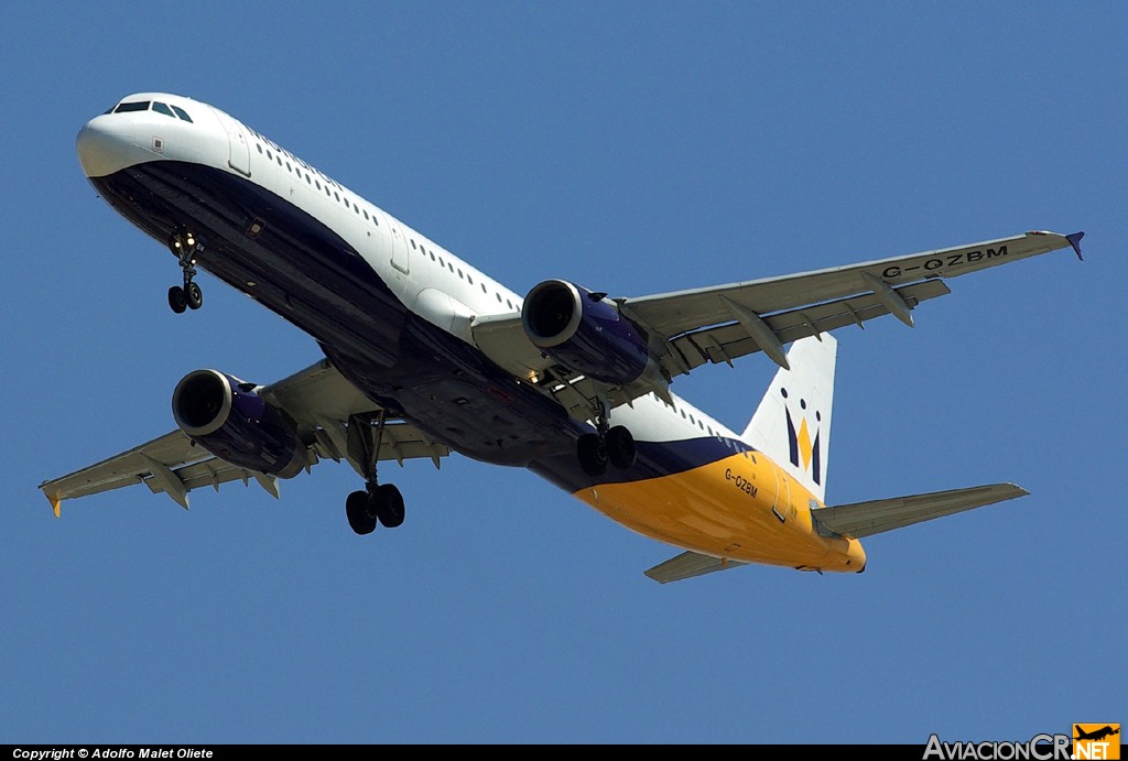 G-OZBM - Airbus A321-231 - Monarch Airlines