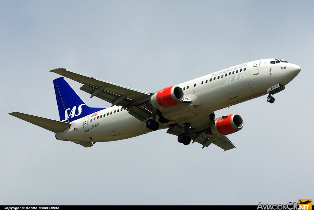 LN-BRI - Boeing 737-405 - Scandinavian Airlines - SAS