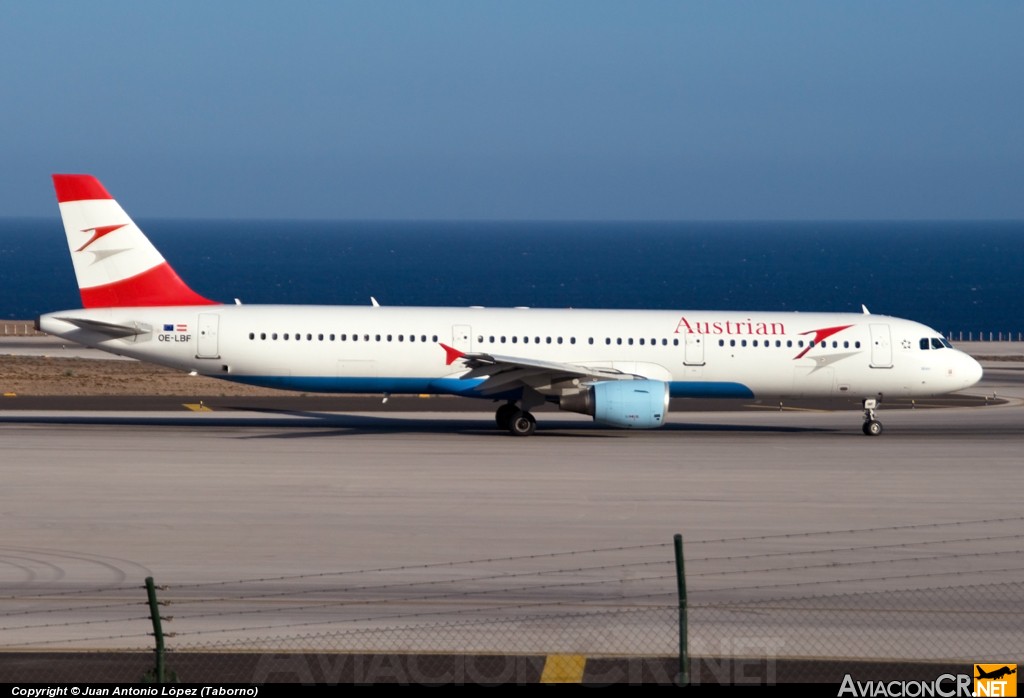 OE-LBF - Airbus A321-211 - Austrian Airlines
