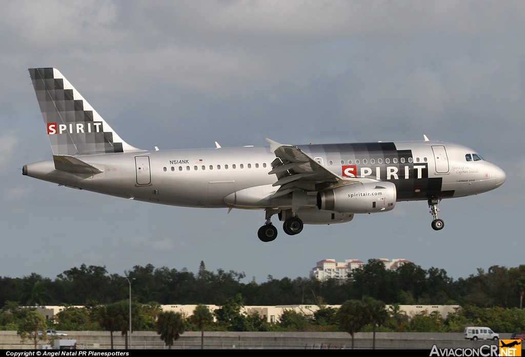 N514NK - Airbus A319-132 - Spirit Airlines