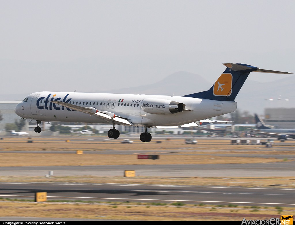 XA-TCP - Fokker 100 - Click de Mexicana