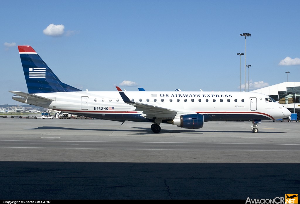 N132HQ - Embraer ERJ-170-200LR - Republic Airlines - US Airways Express