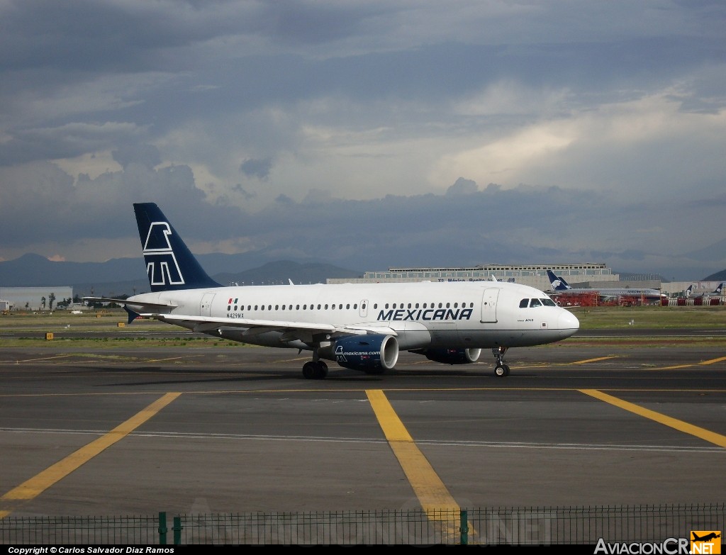 N429MX - Airbus A319-112 - Mexicana