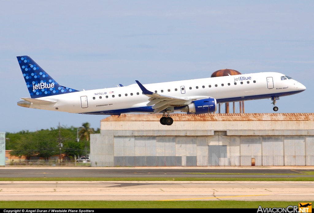 N282JB - Embraer 190-100IGW - Jet Blue