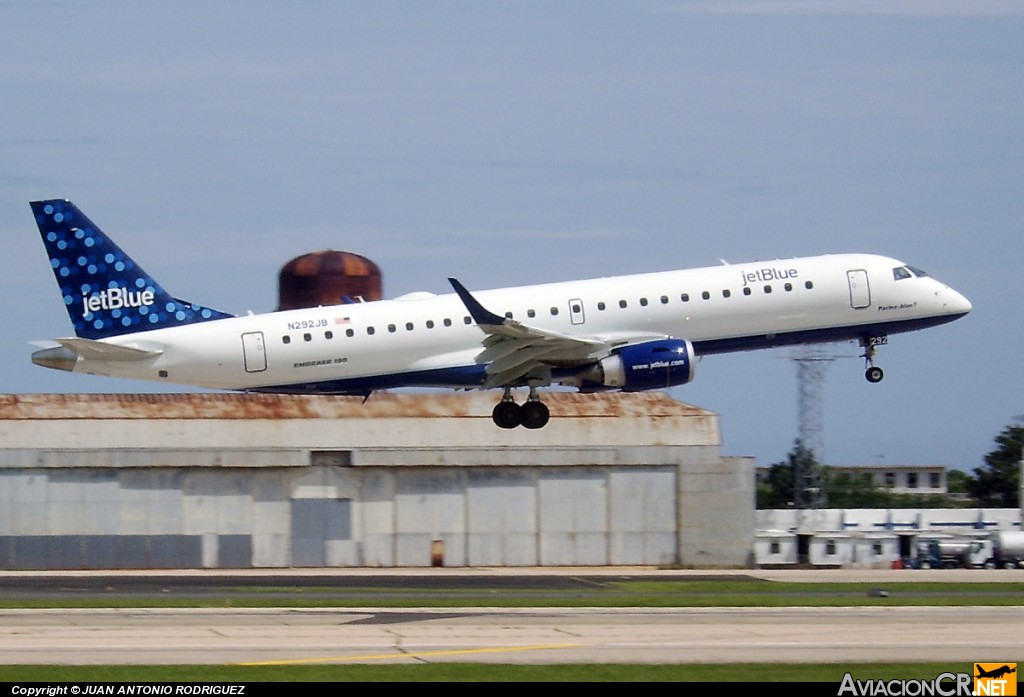 N292JB - Embraer 190-100IGW - Jet Blue