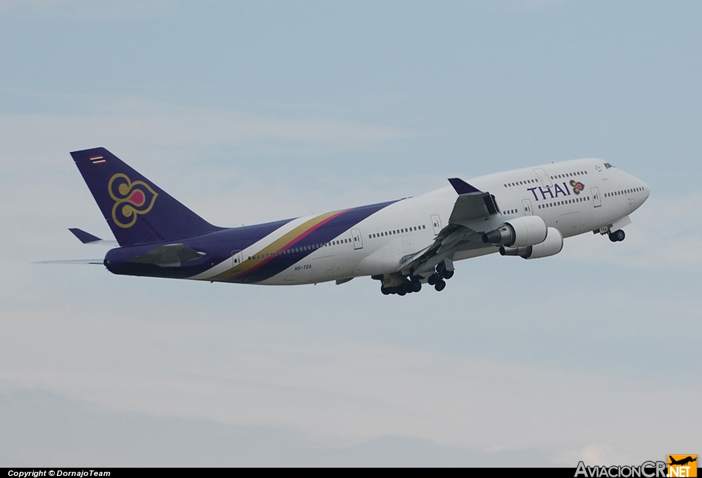 HS-TGA - Boeing 747-407 - Thai Airways