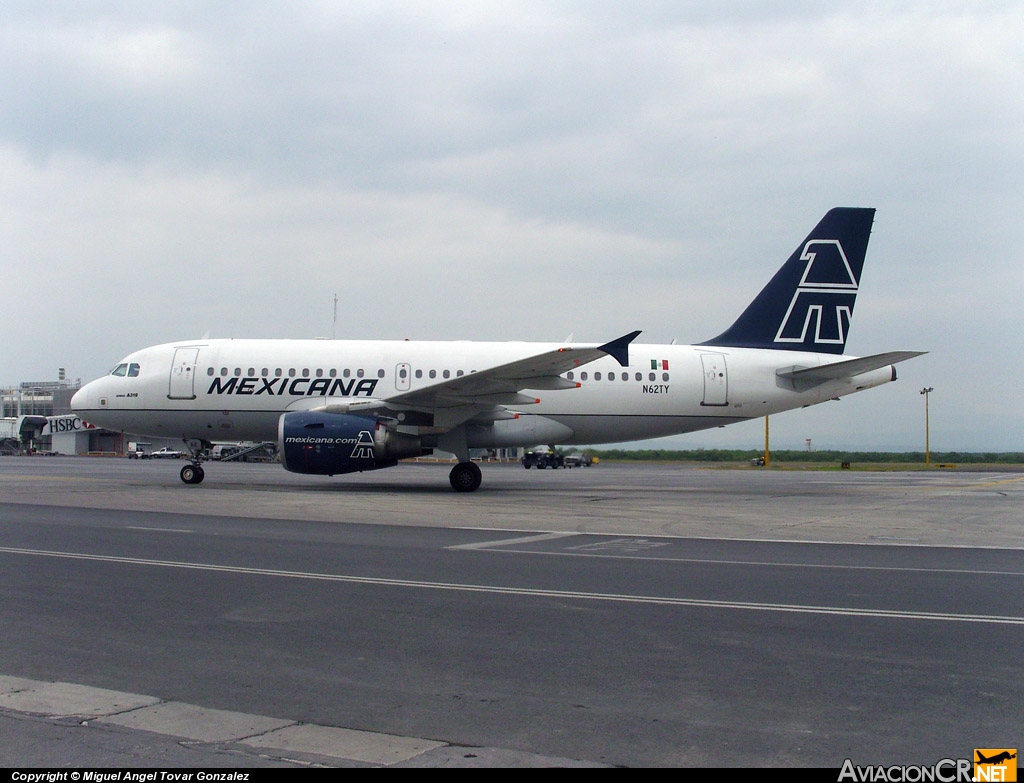 N62TY - Airbus A319-112 - Mexicana