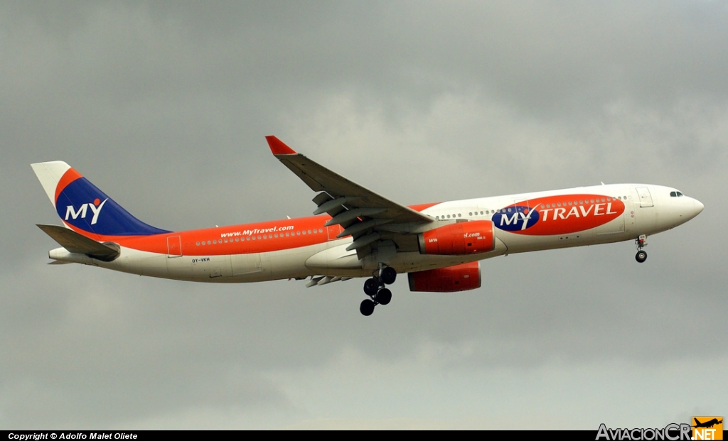 OY-VKH - Airbus A330-343X - My Travel Airways