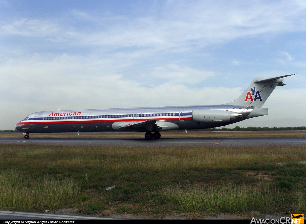 N7508 - McDonnell Douglas MD-82 (DC-9-82) - American Airlines
