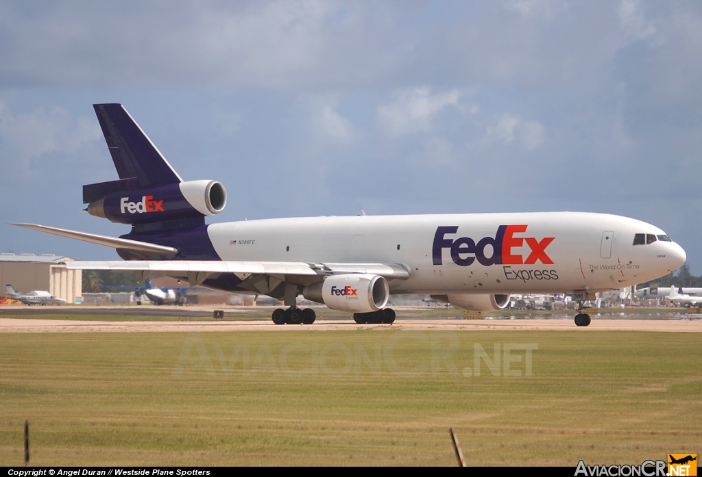 N386FE - McDonnell  Douglas MD10-10F - FedEx