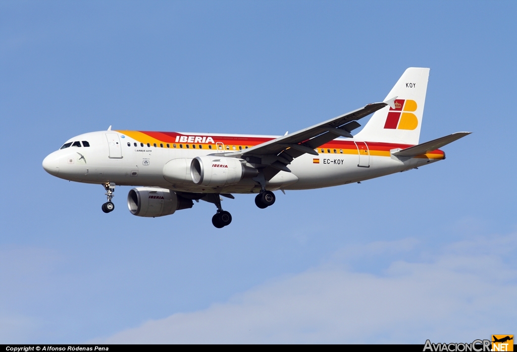 EC-KOY - Airbus A319-111 - Iberia