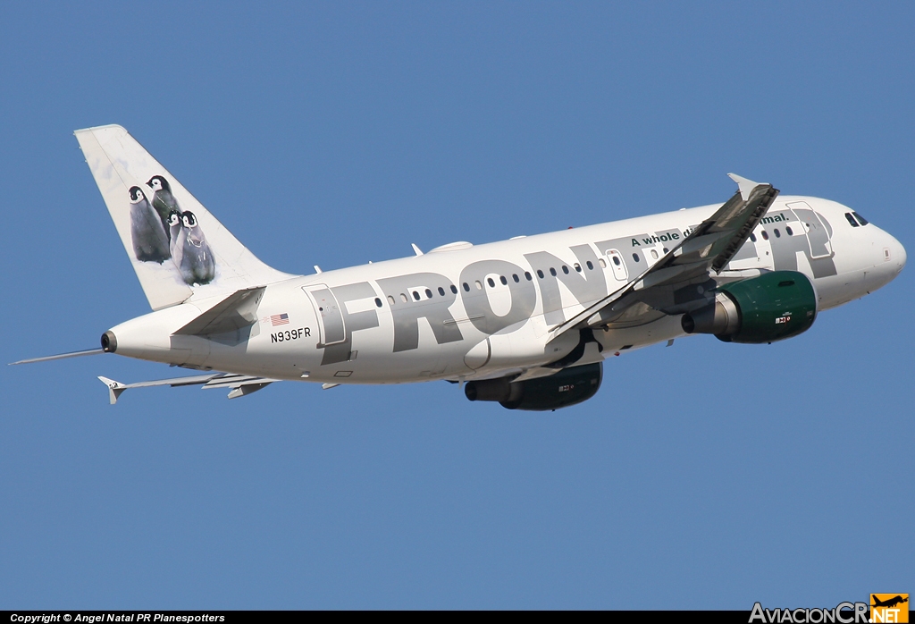 N939FR - Airbus A319-111 - Frontier Airlines