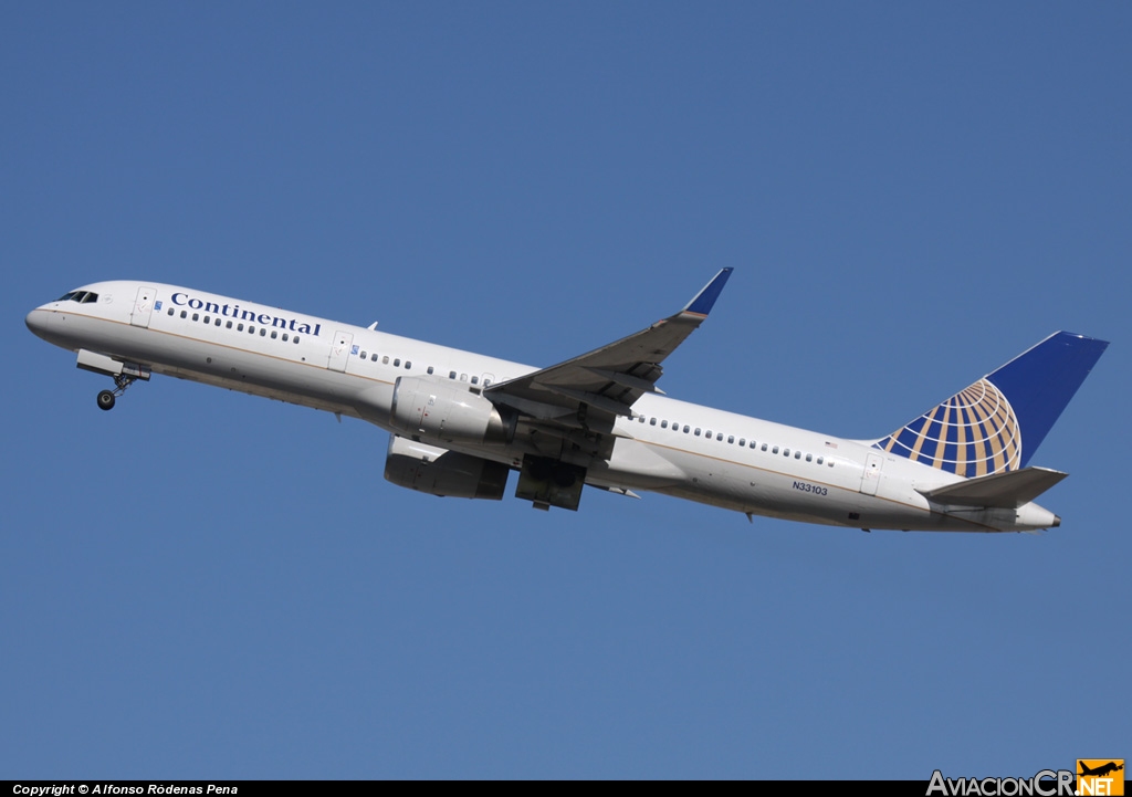 N33103 - Boeing 757-224 - Continental Airlines